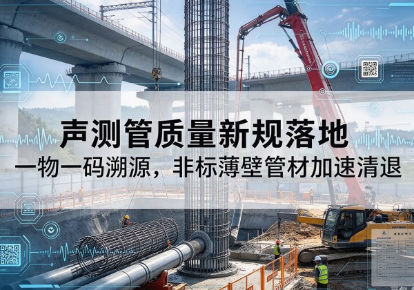 北戴河声测管质量新规落地，一物一码溯源，非标薄壁管材加速清退